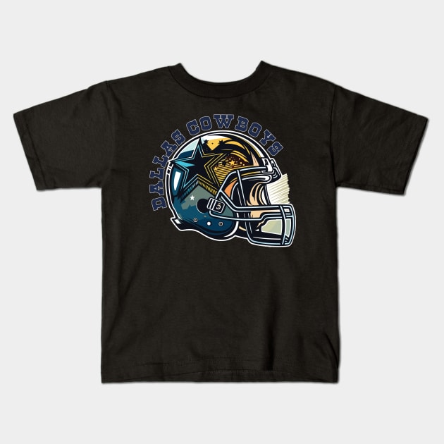 Go Cowboys Kids T-Shirt by vectrus